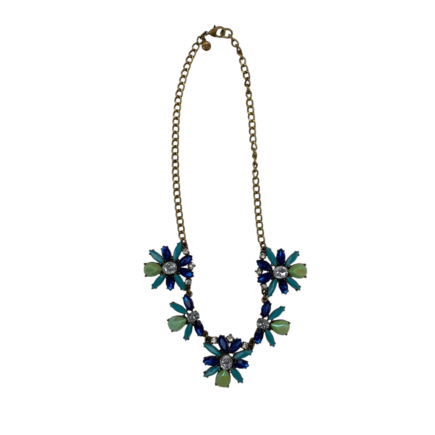 Necklace Statement By J. Crew In Blue & Gold