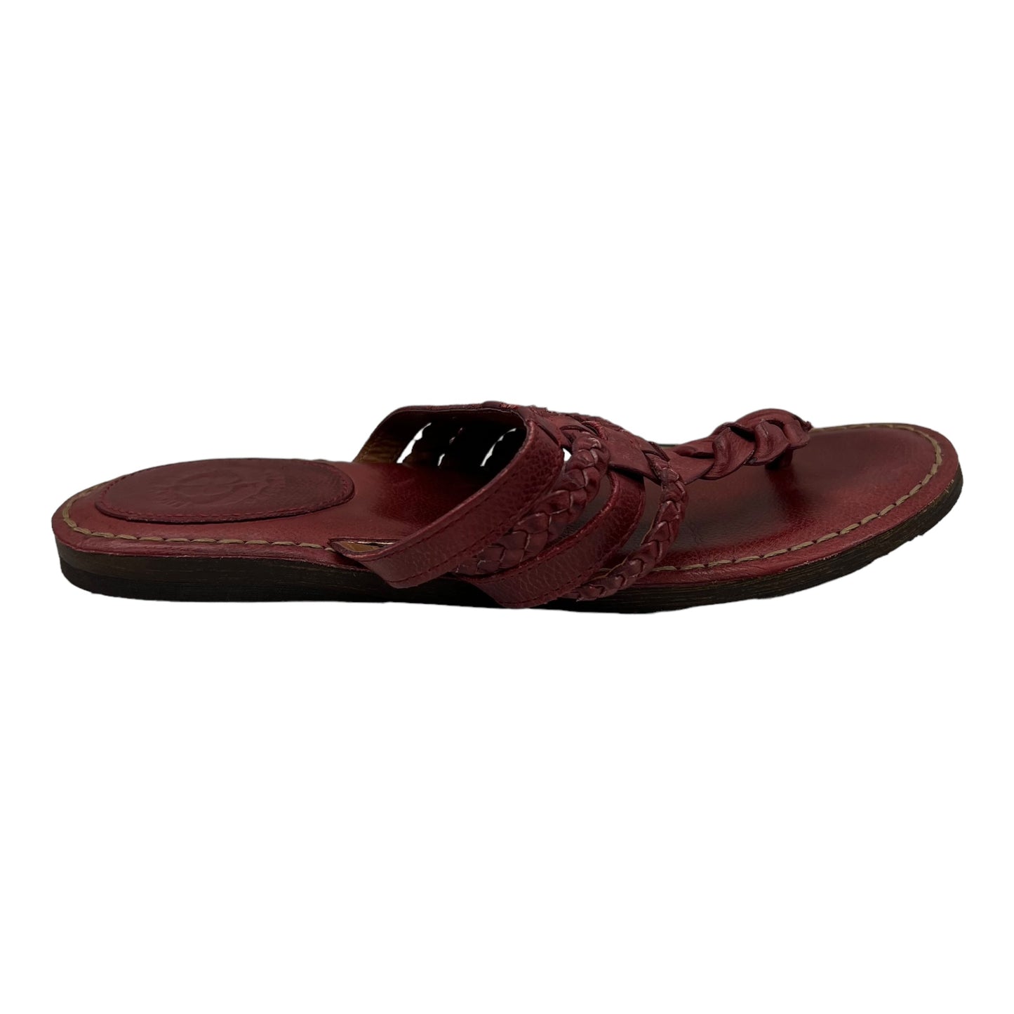 RED SANDALS FLATS by LUCKY BRAND Size:10