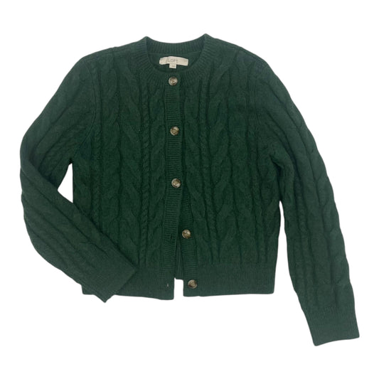 SWEATER CARDIGAN by LOFT In GREEN, Size: L