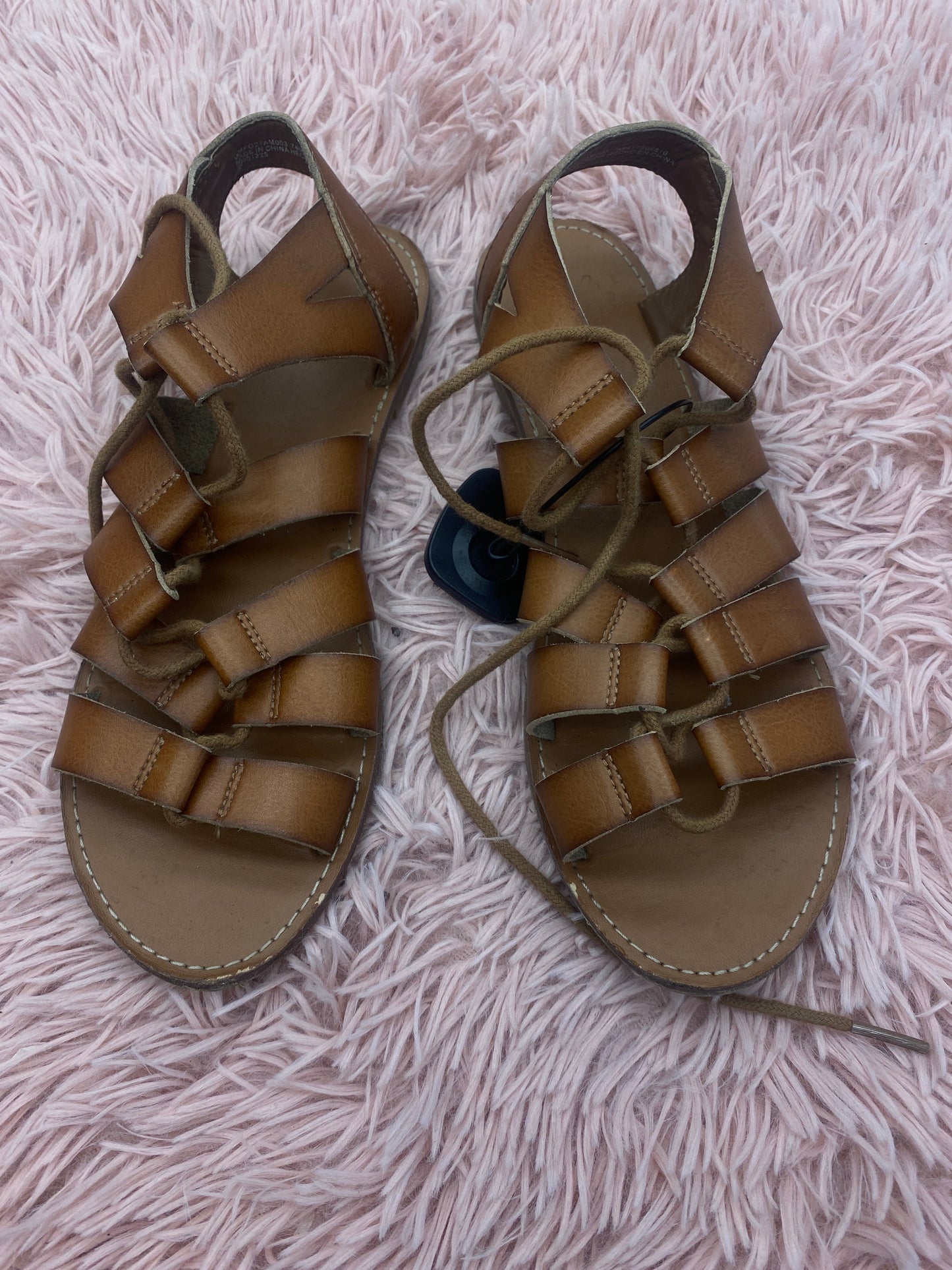 Sandals Flats By Faded Glory In Brown, Size: 9