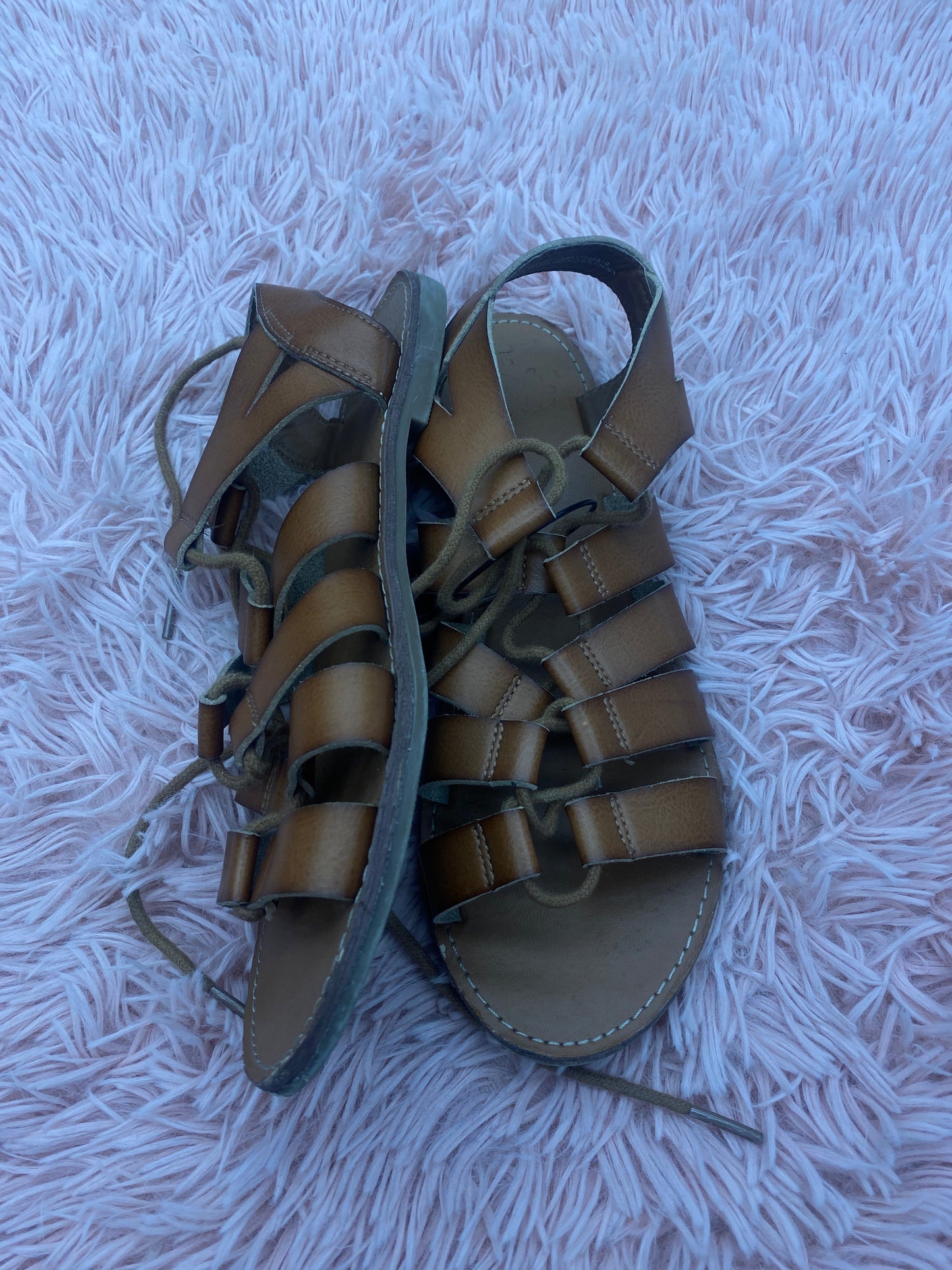 Sandals Flats By Faded Glory In Brown, Size: 9