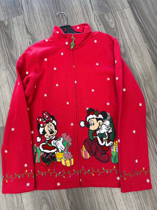 Jacket Other By Disney Store In Red, Size: L