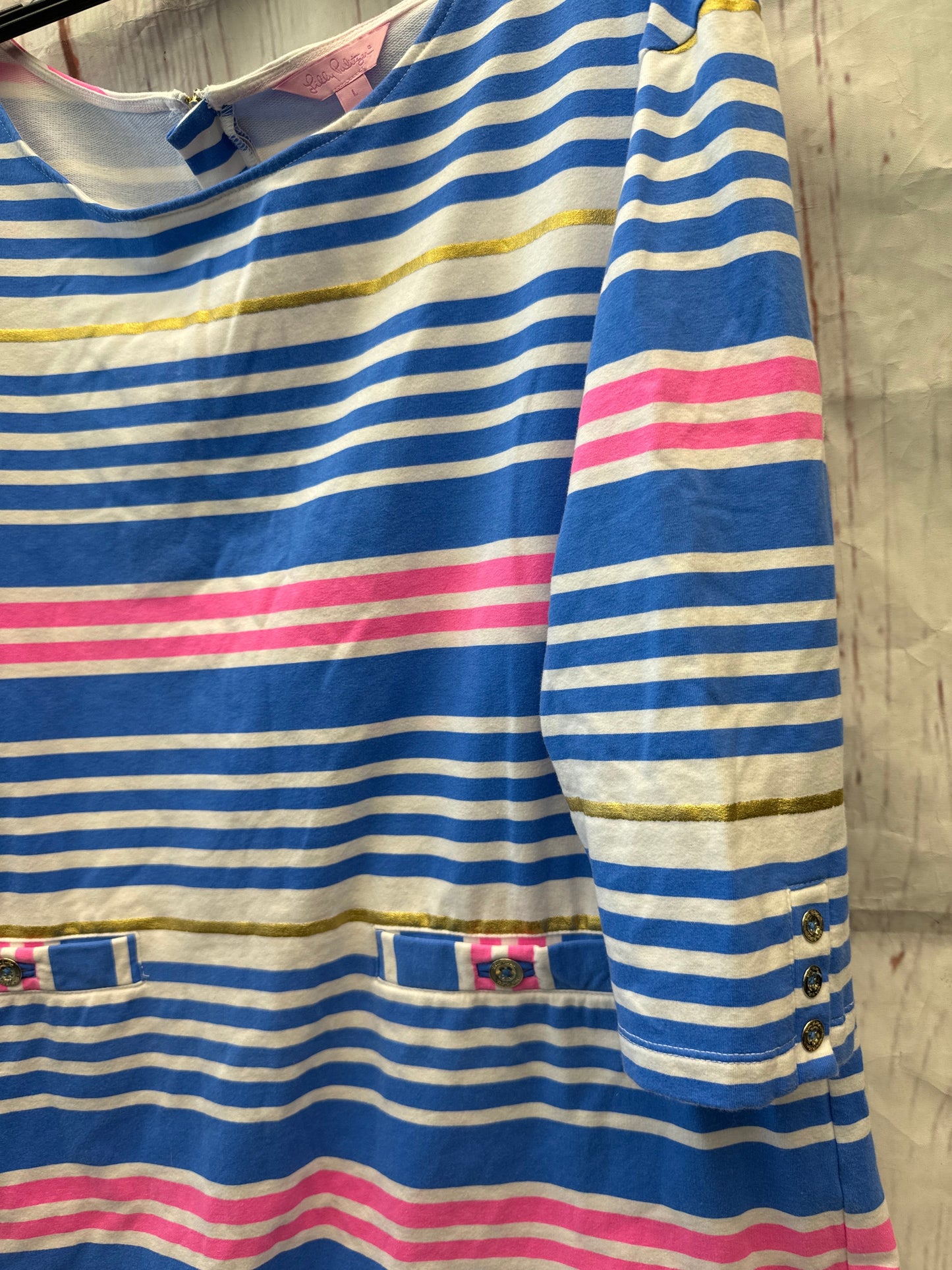 Striped Dress Casual Midi Lilly Pulitzer, Size L