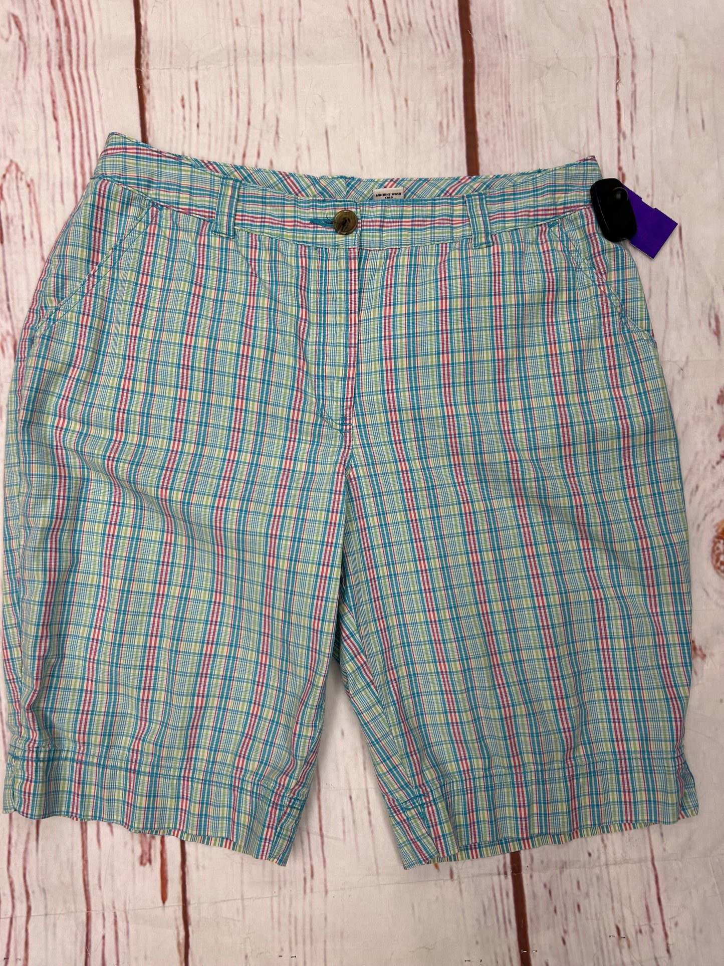 Shorts By Kim Rogers In Plaid, Size: 10petite