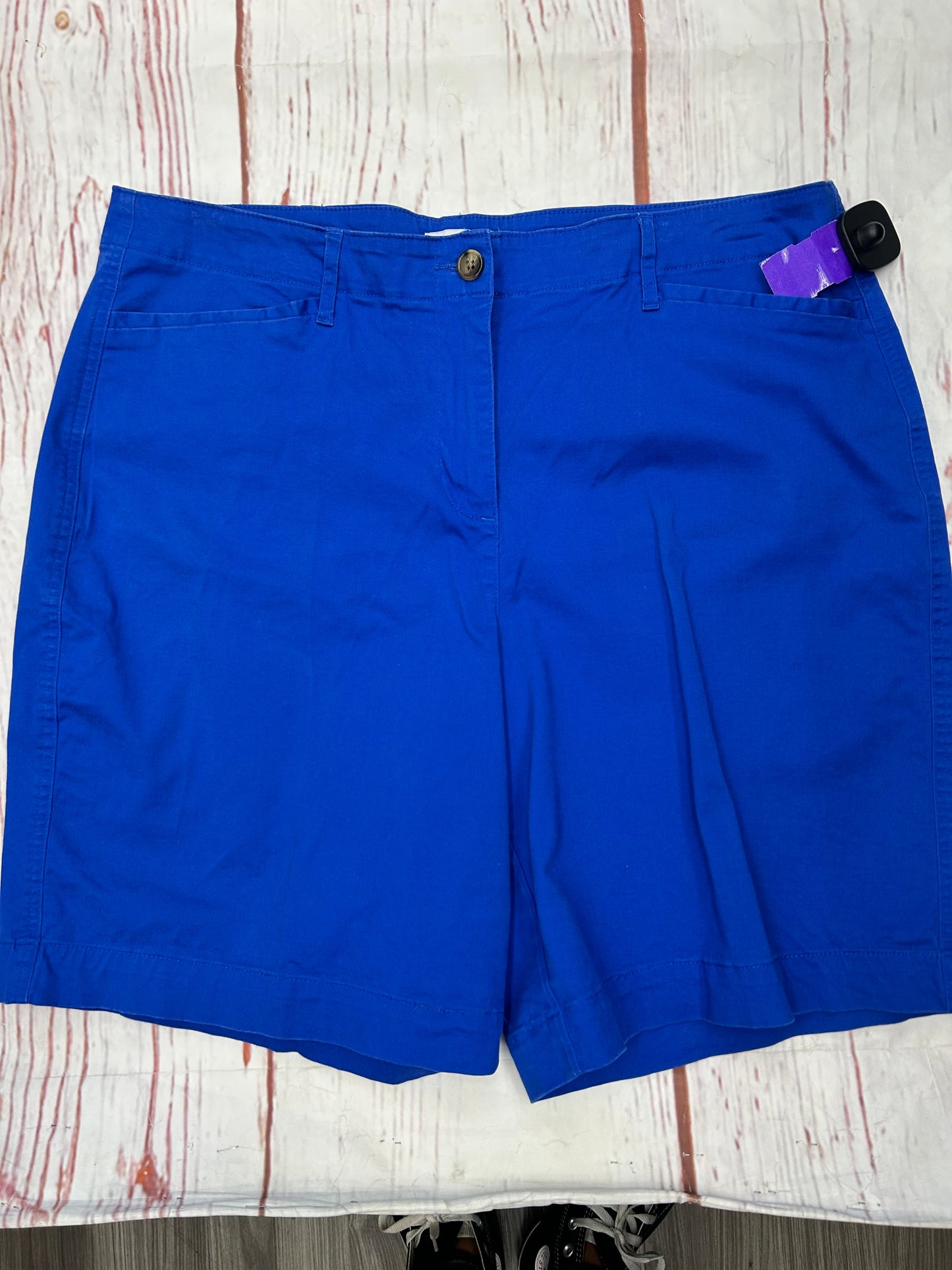 Shorts By Kim Rogers In Blue, Size: 16