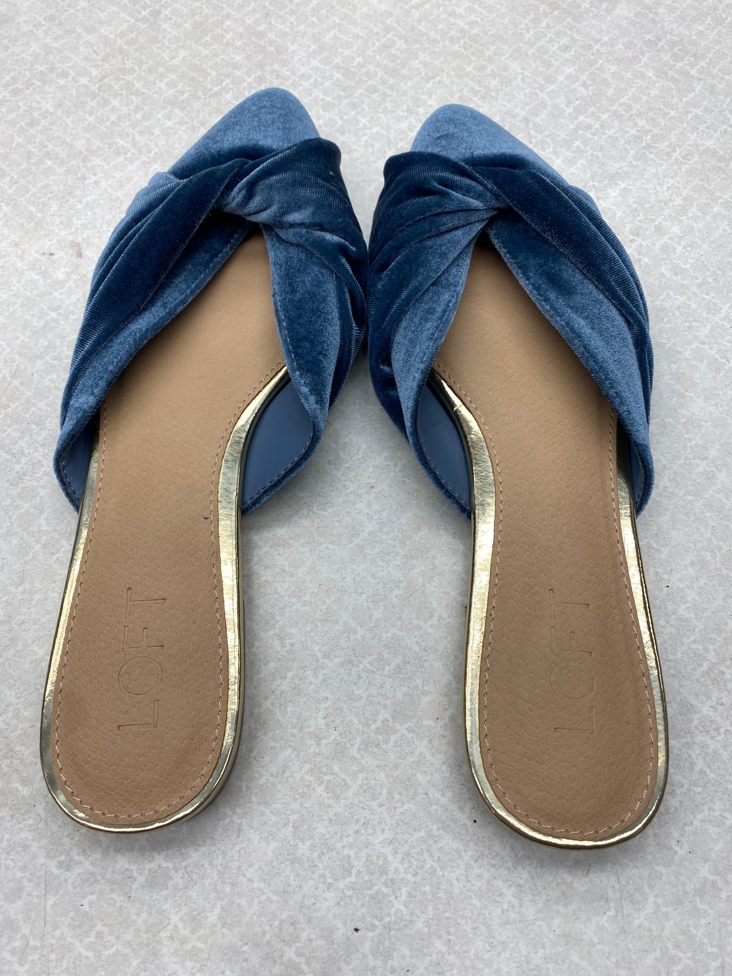 Shoes Flats By Loft In Blue, Size: 8