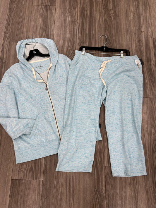 Pants Suit 2pc By Eddie Bauer In Light Blue, Size: Xl