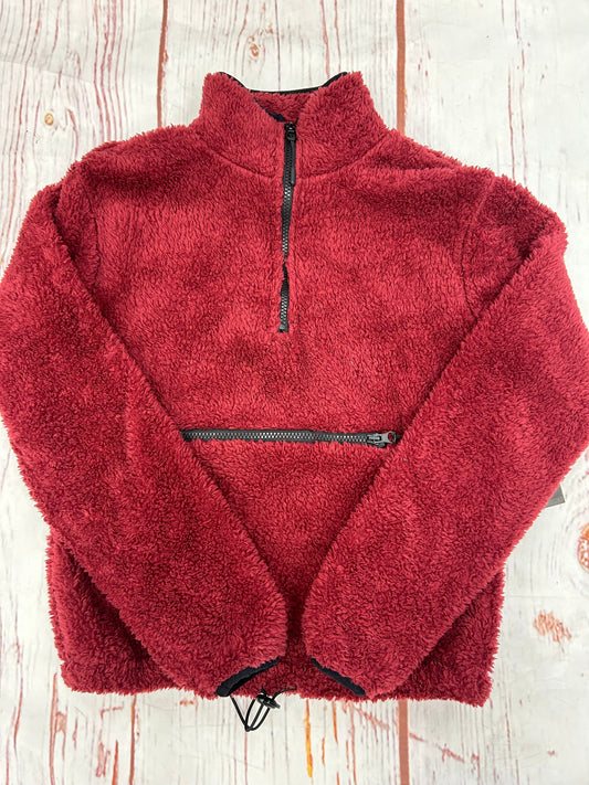 Jacket Faux Fur & Sherpa By No Boundaries In Burgundy, Size: Xs