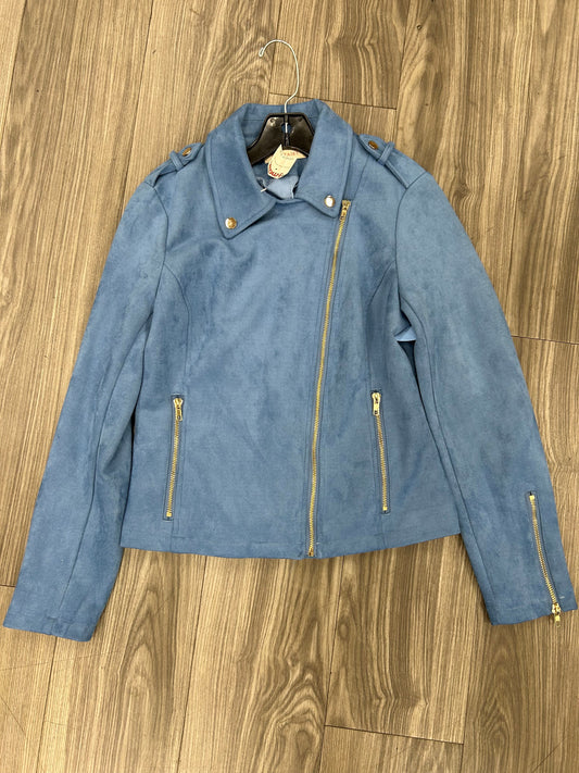 Jacket Fleece By Solitaire In Blue, Size: S