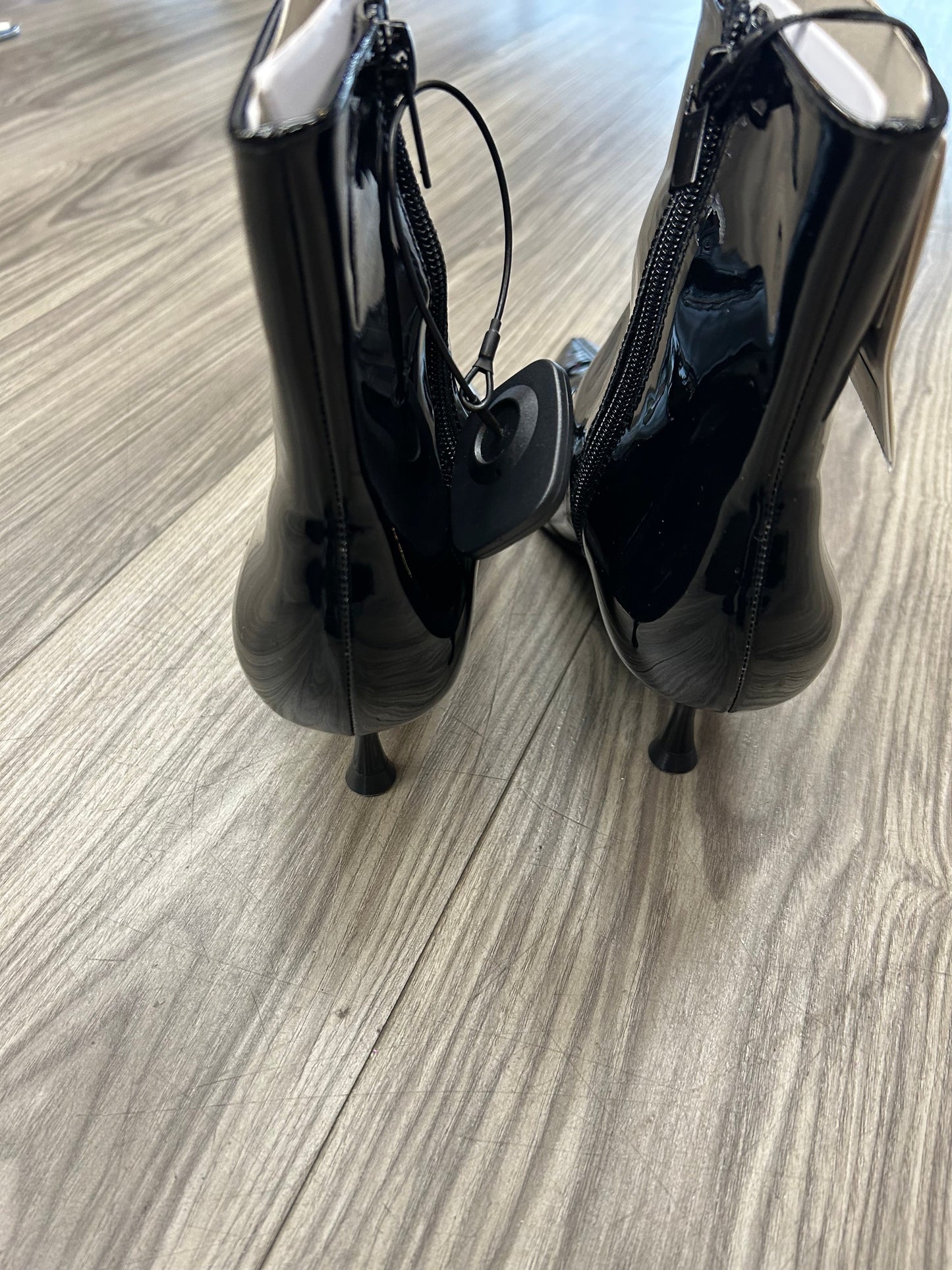 Boots Ankle Heels By Zara In Black, Size: 8