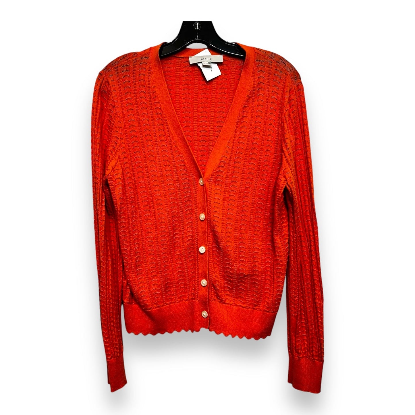 Cardigan By Loft In Orange, Size: M