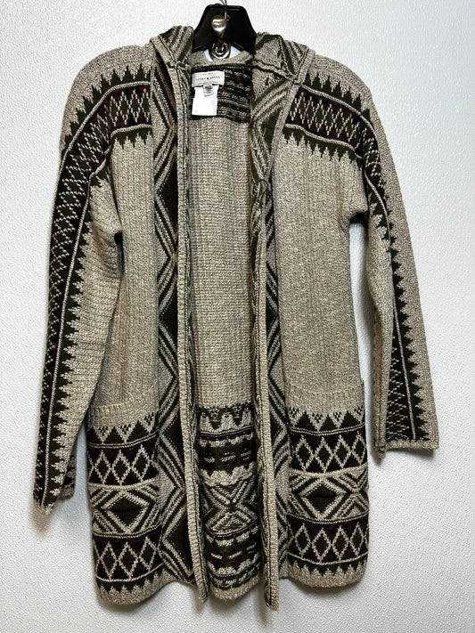 Cardigan By Lucky Brand O In Print, Size: Xs