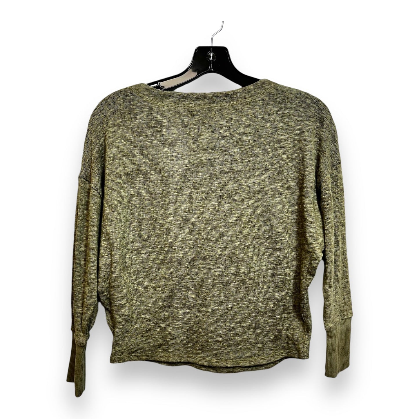 Top Long Sleeve Basic By Anthropologie In Olive, Size: Xs