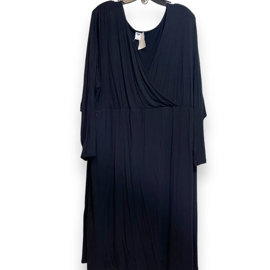 Dress Casual Midi By Old Navy In Black, Size: 3x