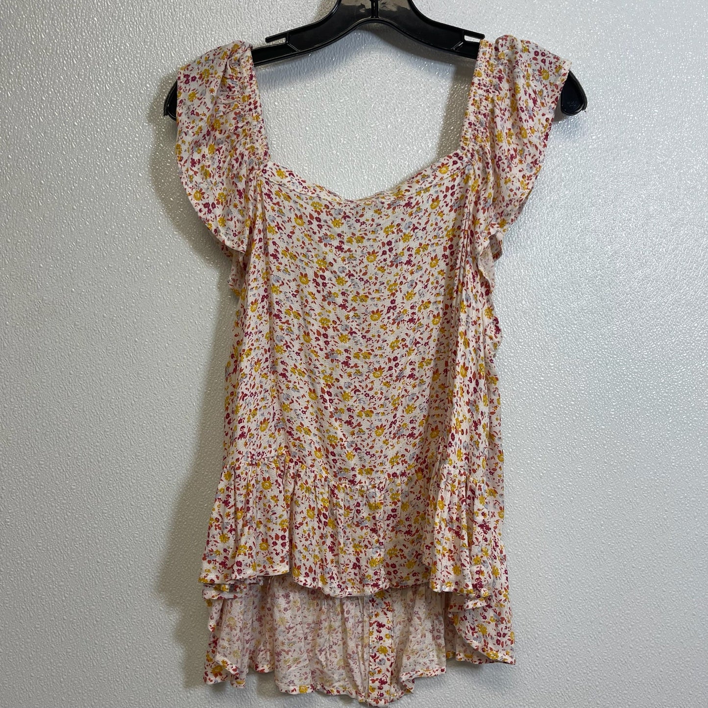 Floral Top Sleeveless Basic Lucky Brand O, Size L