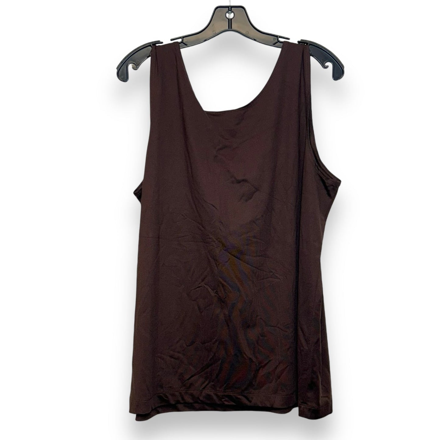 Top Sleeveless By Chicos In Brown, Size: Xl