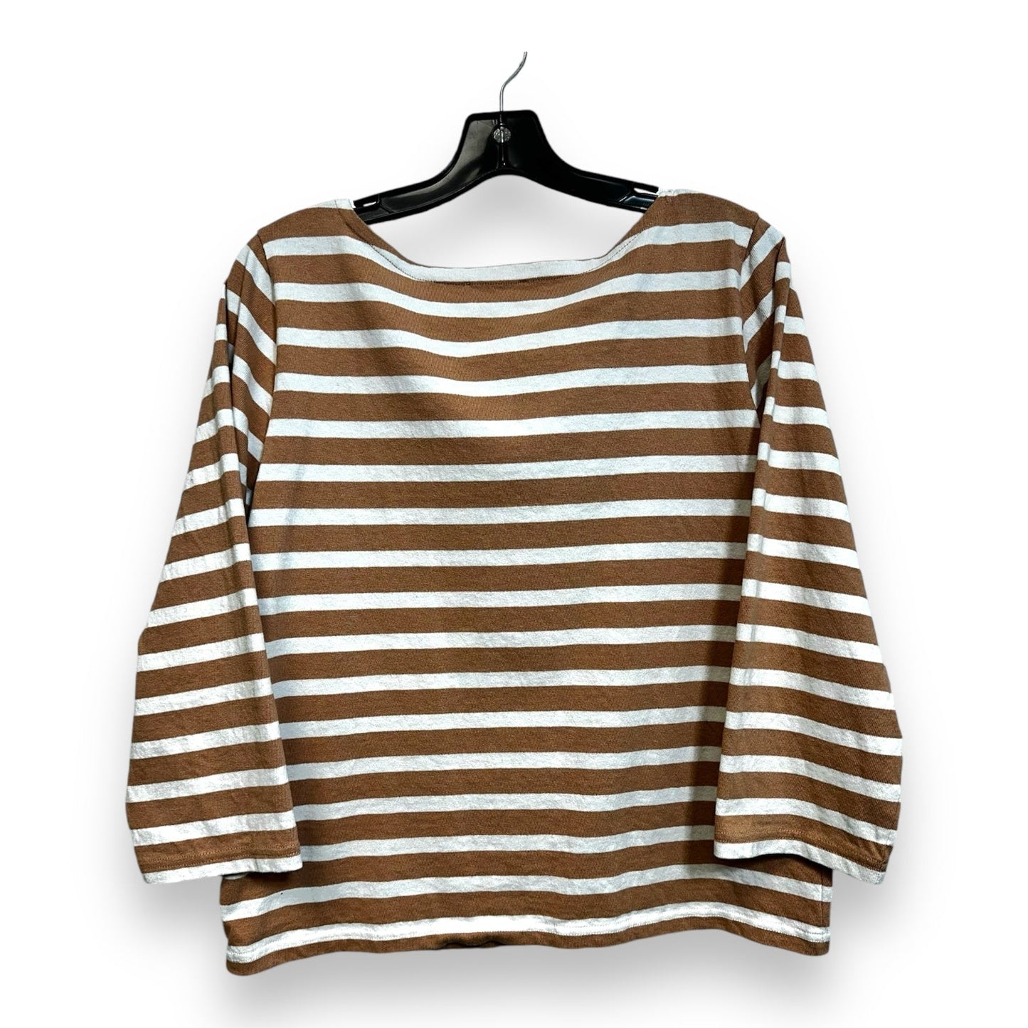 Top Long Sleeve By J. Crew In Striped Pattern, Size: M