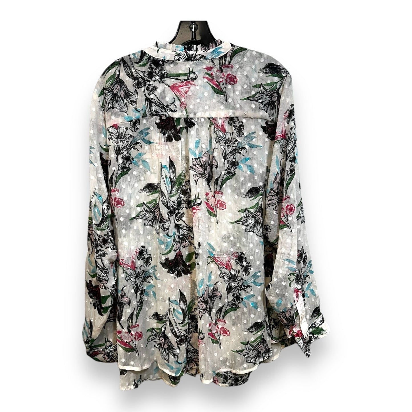 Top Long Sleeve By Torrid In Floral Print, Size: 3x