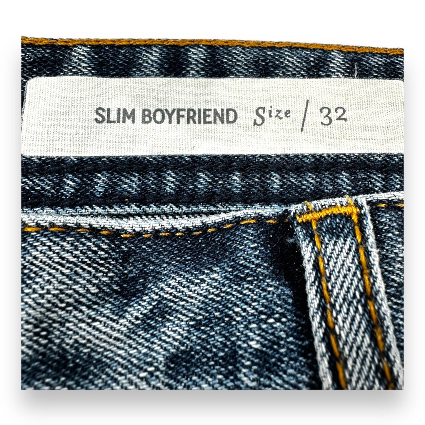 Jeans slim boyfriend By Pilcro In Denim, Size: 14