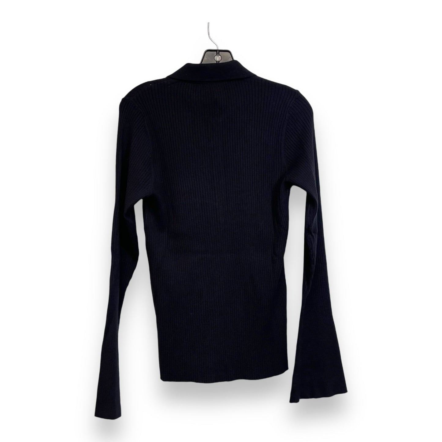 Top Long Sleeve By Loft In Black, Size: L