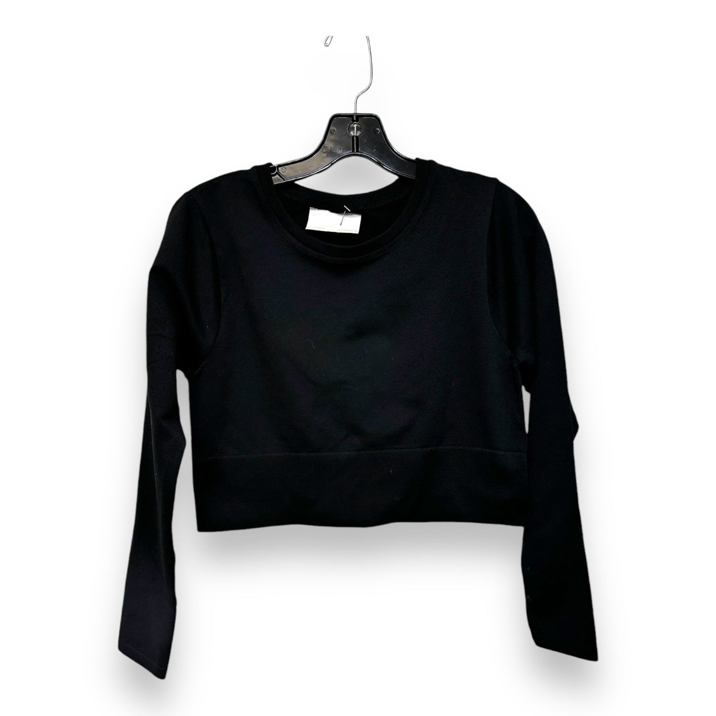 Athletic Top Long Sleeve Collar By Aerie In Black, Size: L