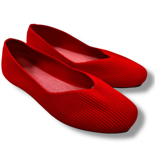 Shoes Flats By Clothes Mentor In Red, Size: 8