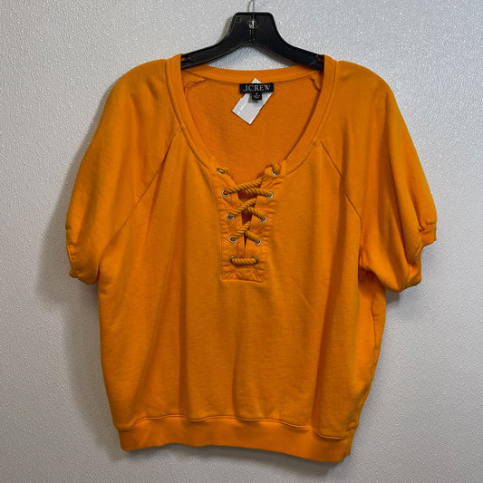 Yellow Top Short Sleeve J Crew O, Size M