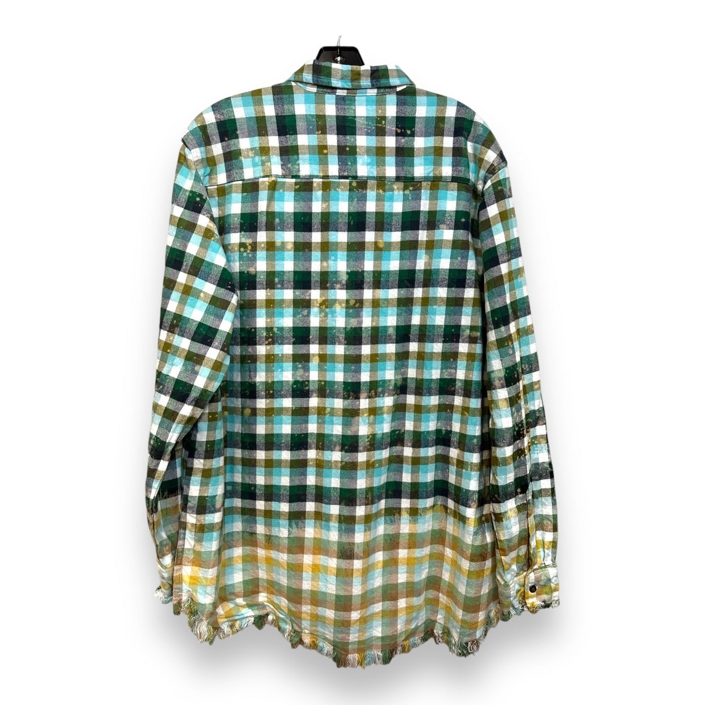 Top Long Sleeve By Cmb In Plaid, Size: Xl