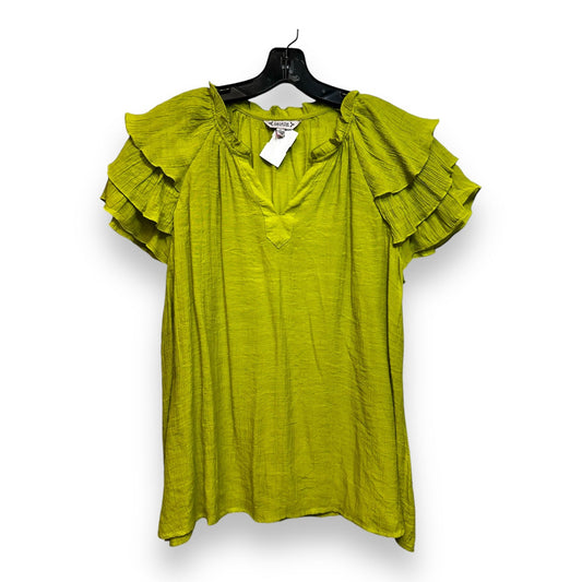 Top Sleeveless By Nanette Lepore In Chartreuse, Size: Xl