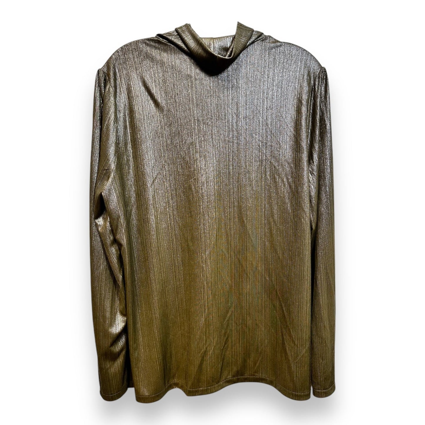 Top Long Sleeve By Ann Taylor In Bronze, Size: Xxl