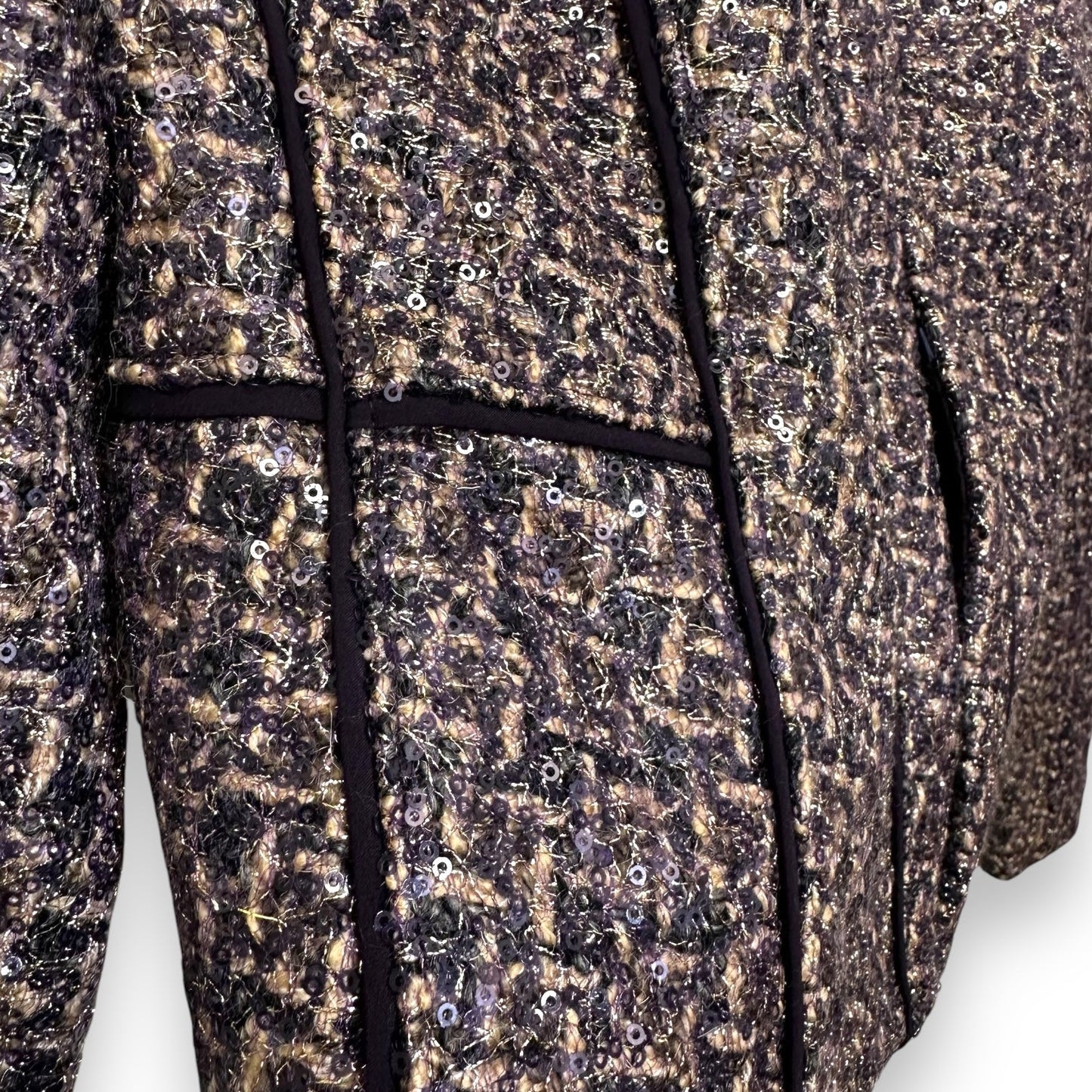 Tweed Kennedy Blazer By Tory Burch In Purple, Size: 8