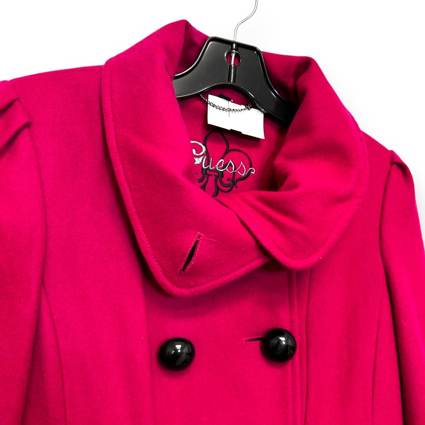 Coat Peacoat By Guess In Pink, Size: S