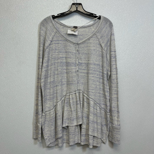 Top Long Sleeve By We The Free In Blue, Size: L