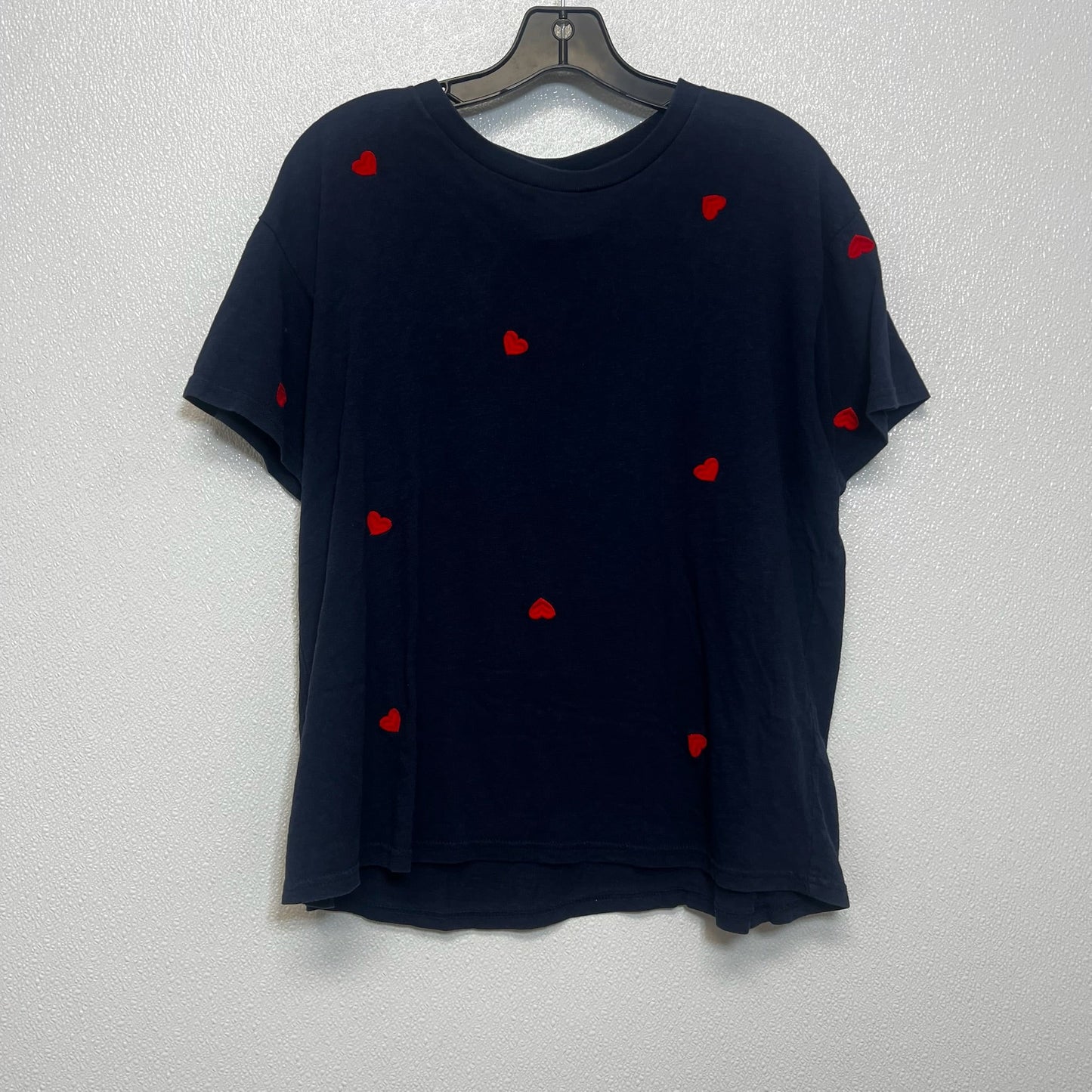 Top Short Sleeve By J Crew In Navy, Size: M