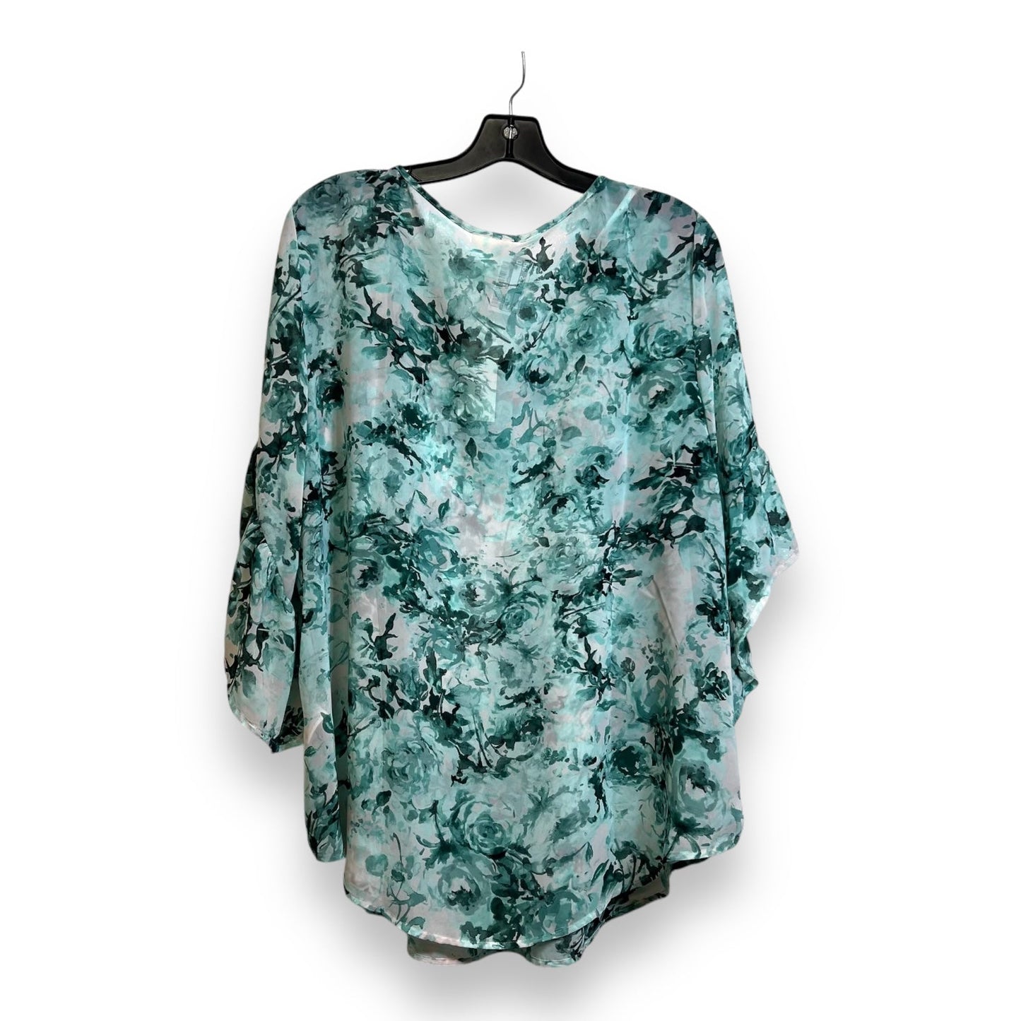 Top Long Sleeve By Style And Company In Green, Size: Xl