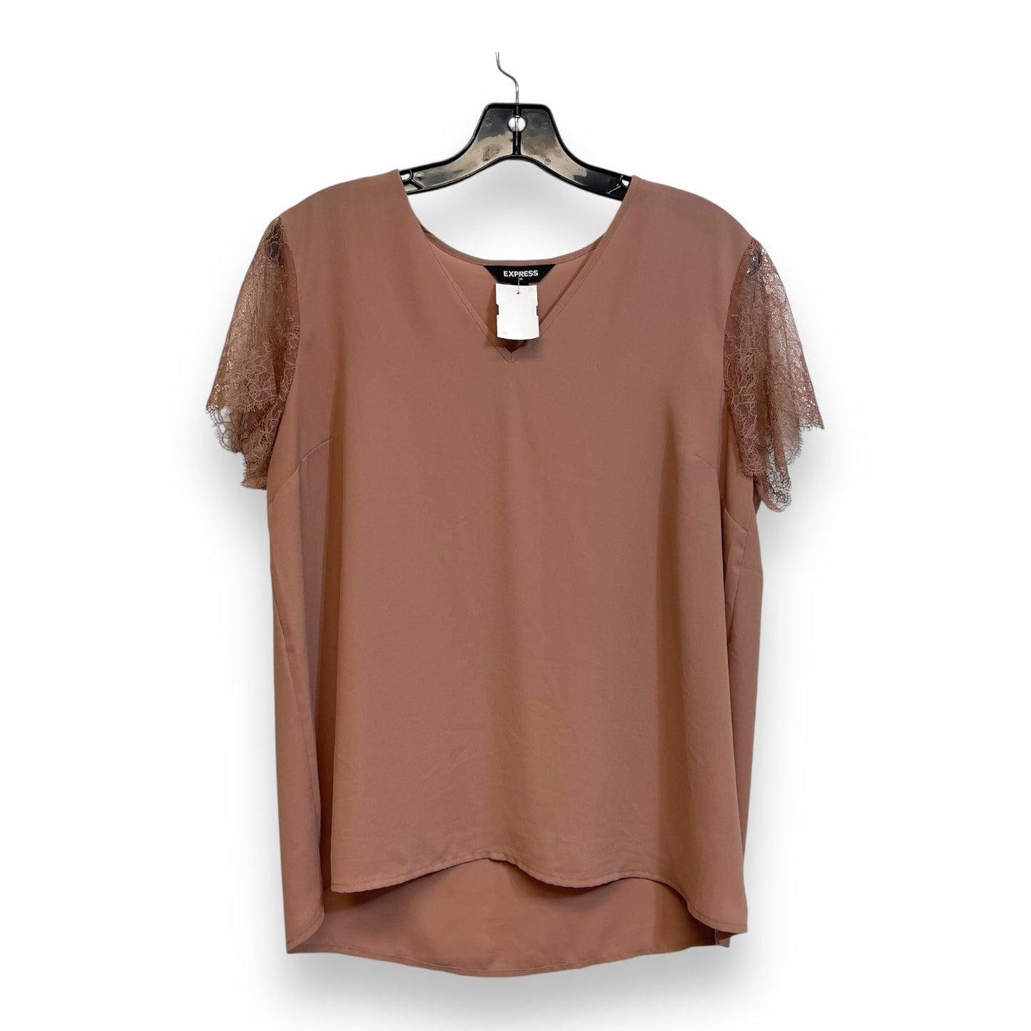 Top Short Sleeve By Express In Nude, Size: M