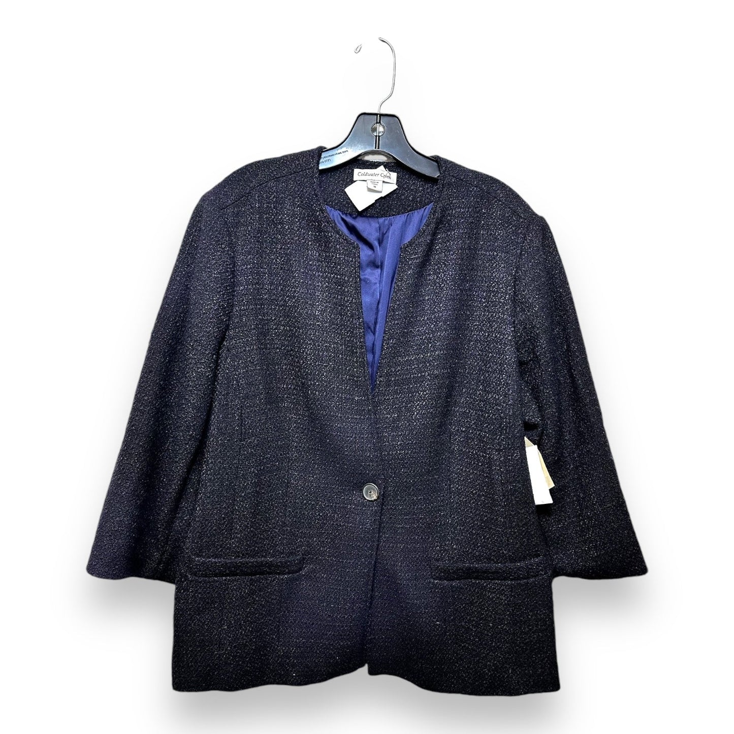 Blazer By Coldwater Creek In Black & Blue, Size: 18