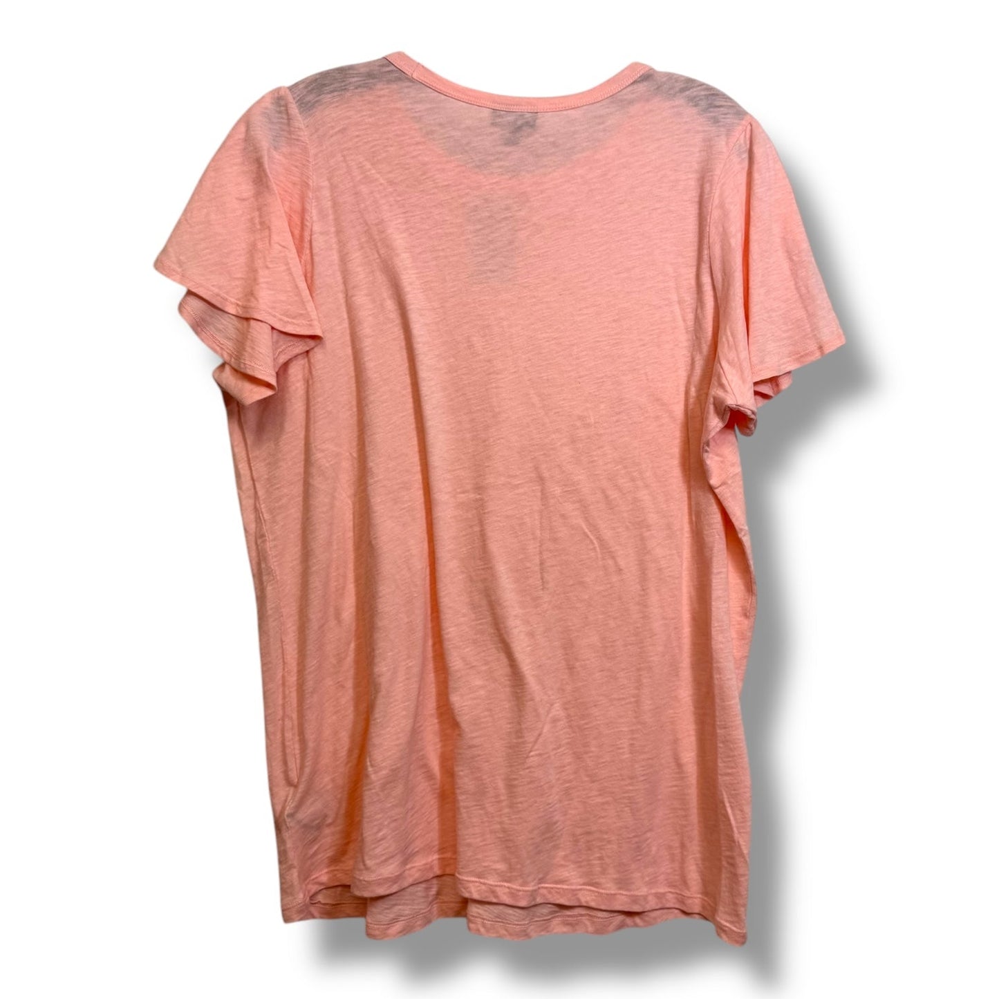 Top Short Sleeve By Torrid In Peach, Size: 1x