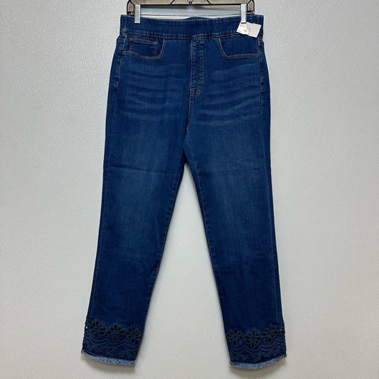 PULL ON STRAIGHT ULTIMATE DENIM RELAXED Jeans Straight By SOFT SURROUNDINGS In Denim, Size: M (10/12)