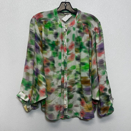 Top Long Sleeve By Pilcro In Tie Dye, Size: S