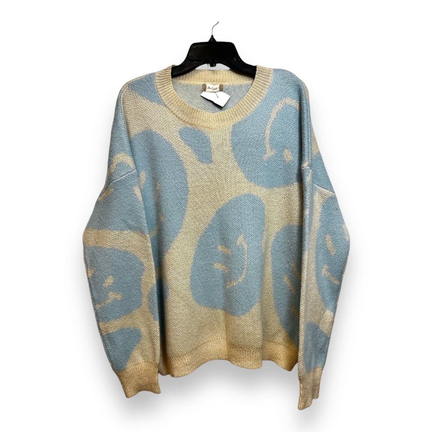 Smiley face Sweater By Altard State In Blue, Size: L