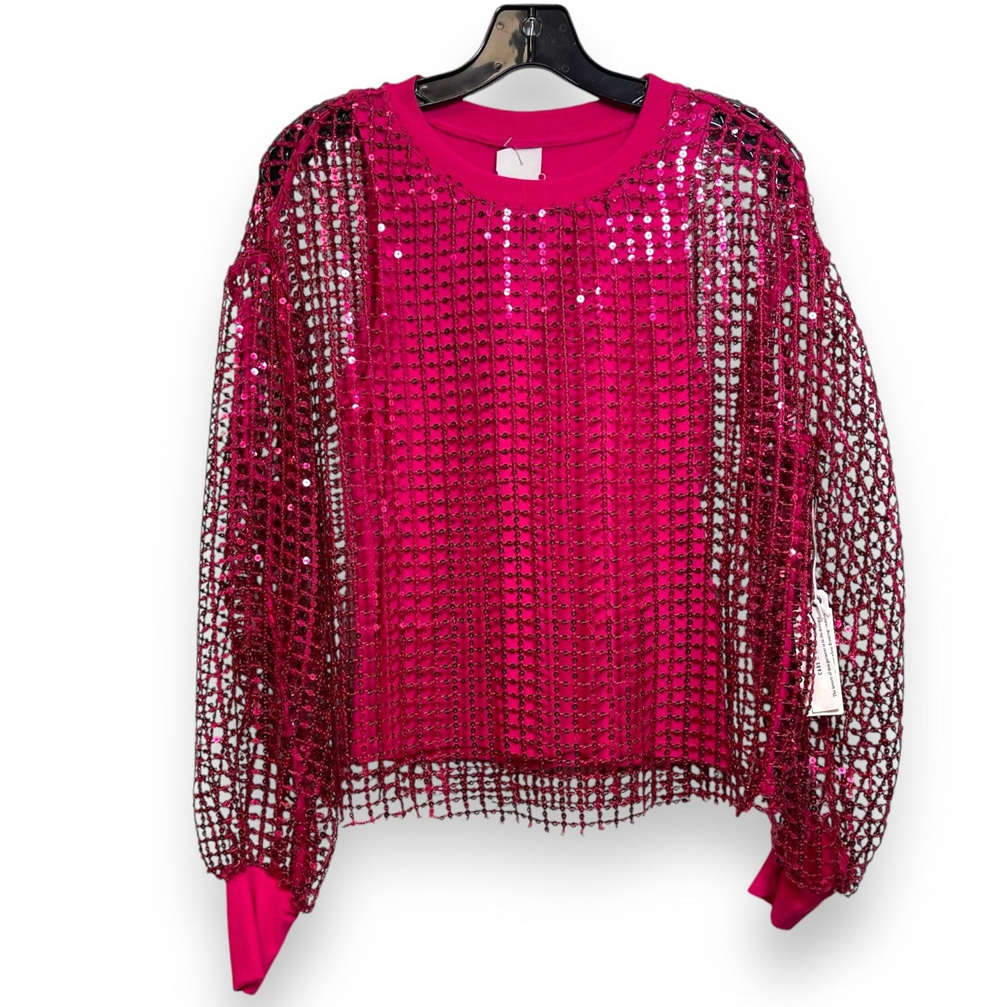 Top Long Sleeve By Pilcro In Hot Pink, Size: Xxs