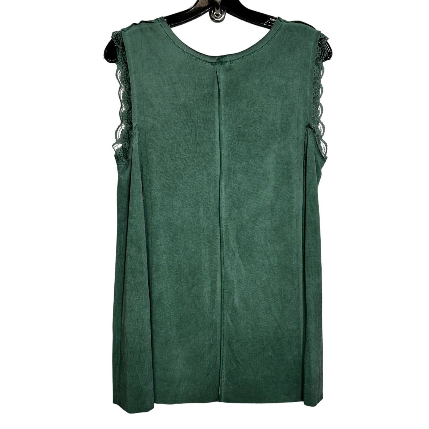 Top Sleeveless By Pol In Green, Size: L