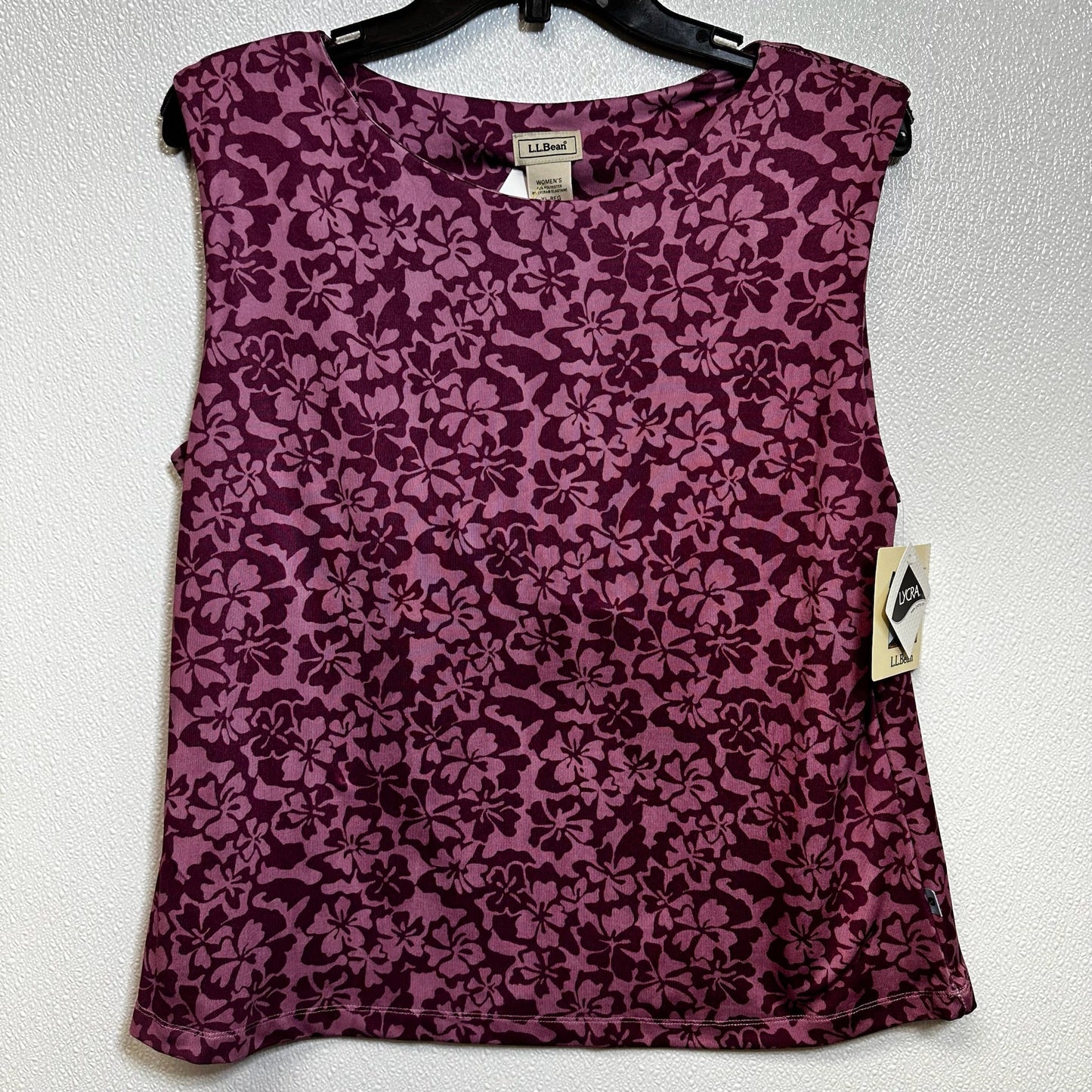 Floral Top Sleeveless Ll Bean, Size Xl