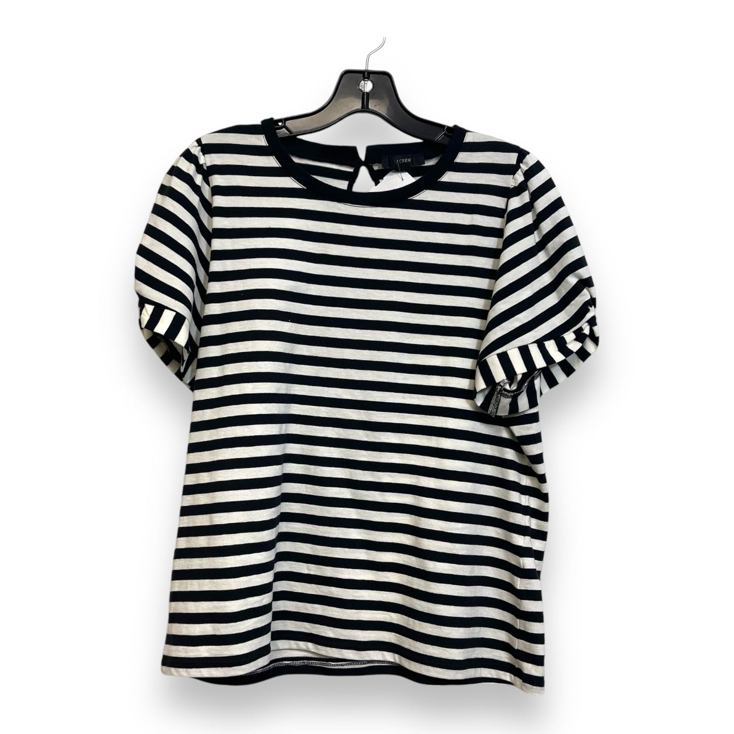 Top Short Sleeve By J Crew O In Striped, Size: M