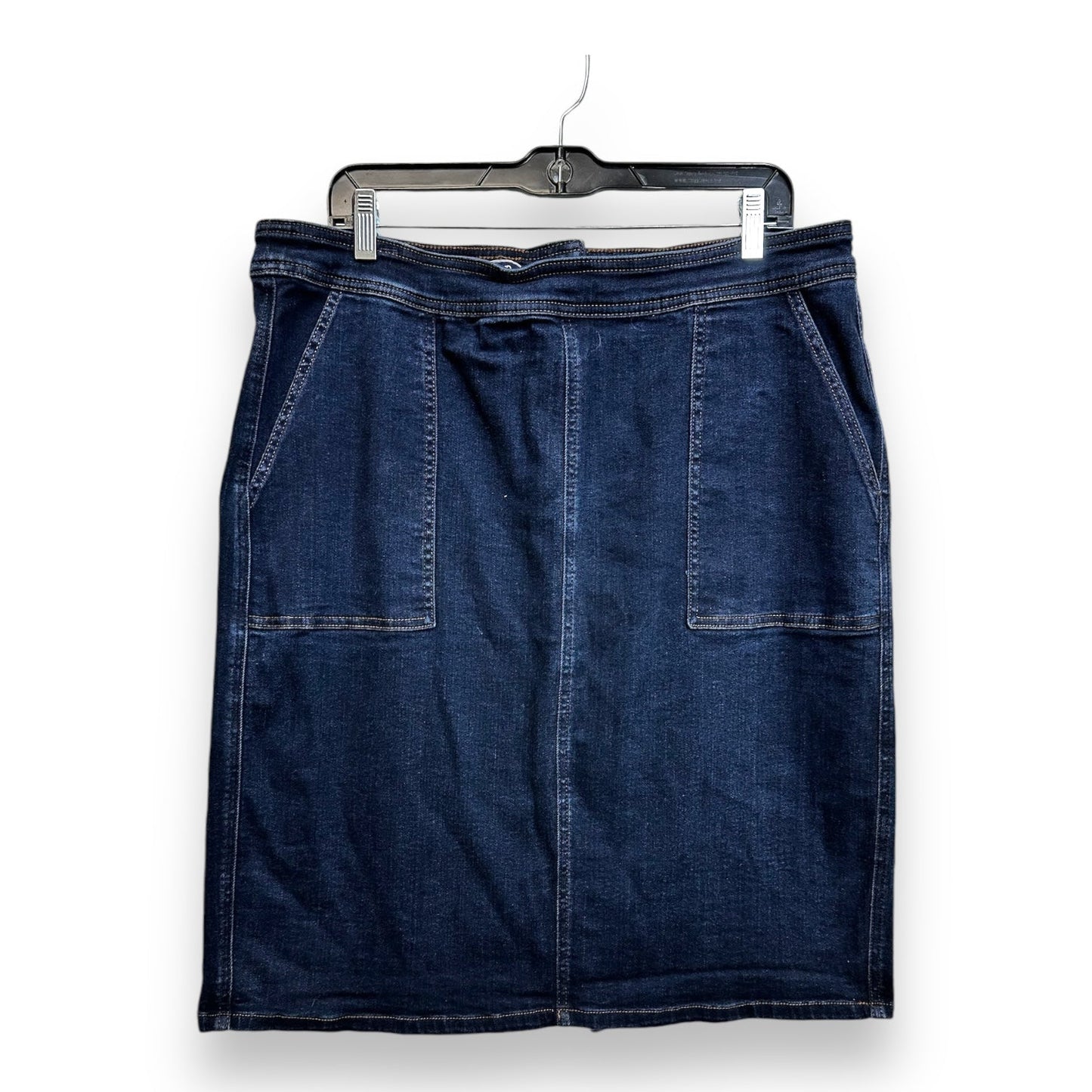 Skirt Mini & Short By Lands End In Denim, Size: 16