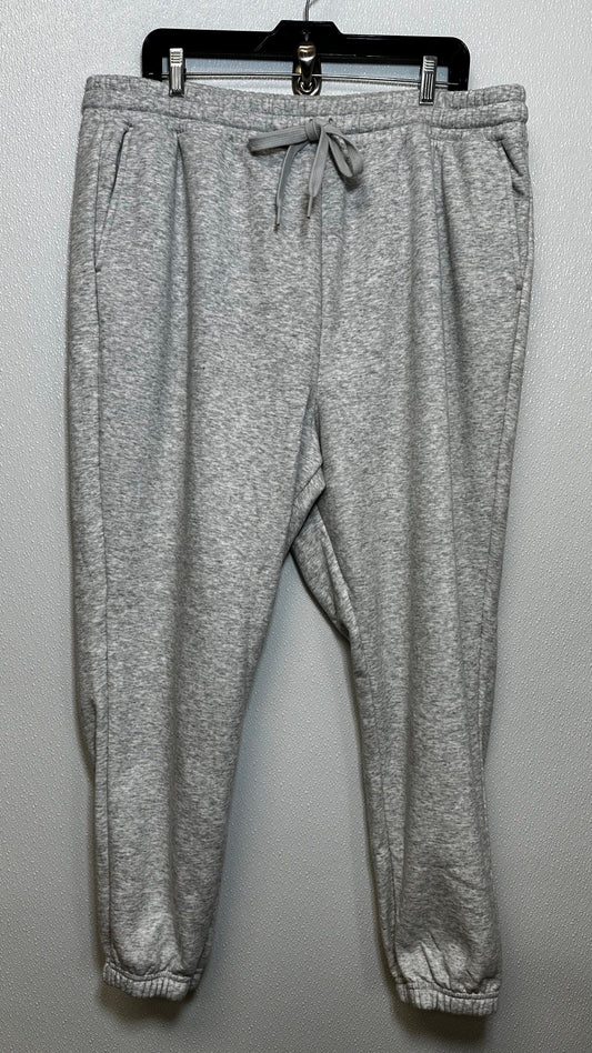 Grey Pants Sweatpants Fabletics, Size 1x