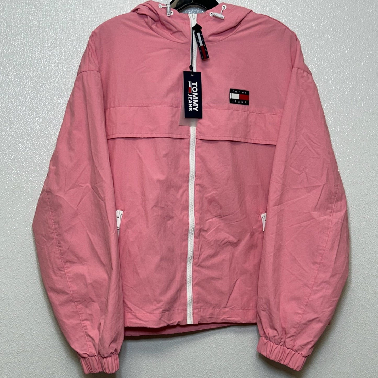 Pink Jacket Windbreaker Tommy Hilfiger O, Size M