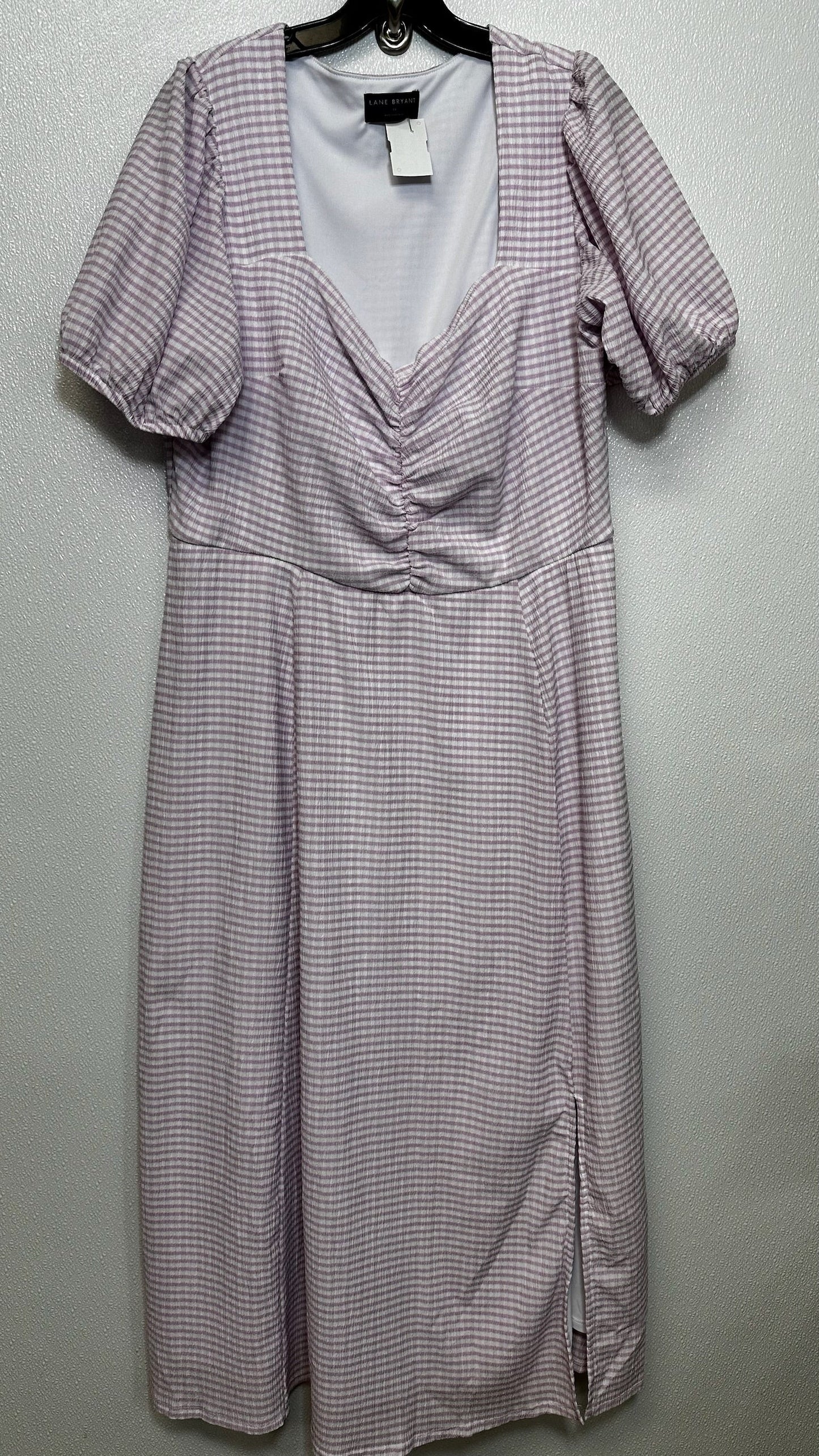 Pink Dress Casual Midi Lane Bryant O, Size 16