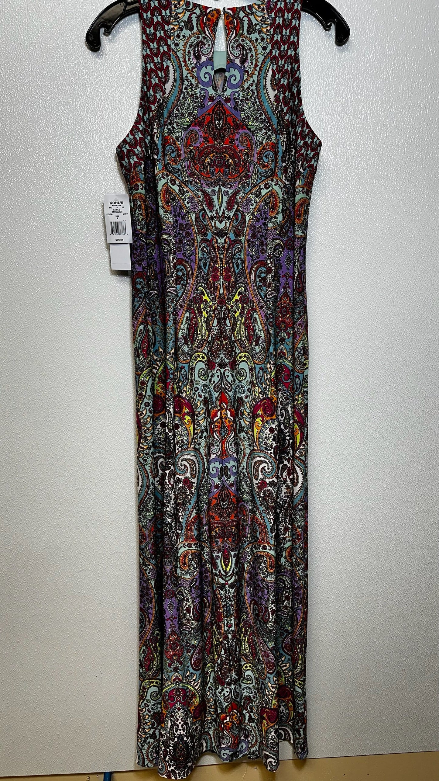 Print Dress Casual Maxi London Times, Size 6